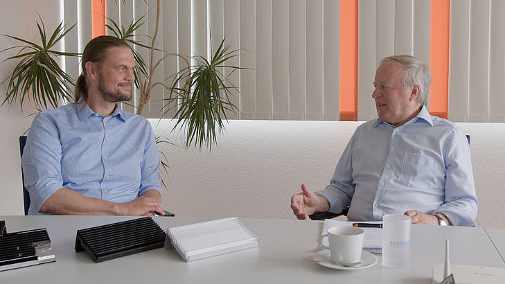 Interview Alutronic und hp polytechnik Bo Bäckström und Tim Schlachtenrodt im Gespräch
