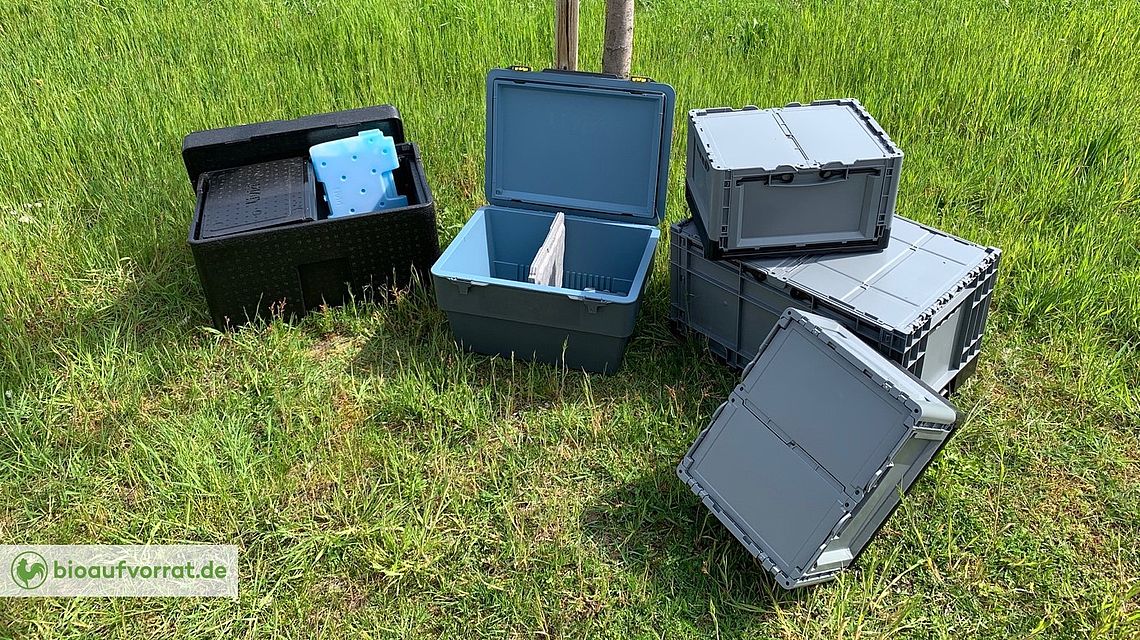 Mehrere Muster werden bei bioaufvorrat.de getestet