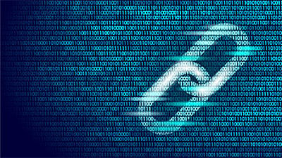 Blockchain Kette vor Binärcode