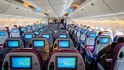 Flugzeug Innenkabine
