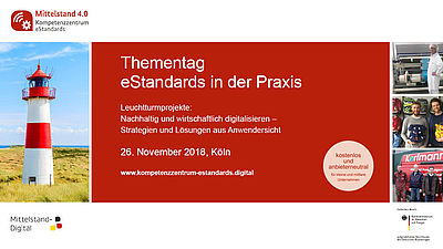 Thementag eStandards in der Praxis
