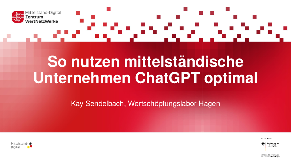 So nutzen mittelstaendische Unternehmen ChatGPT optimal Kay Sendelbach