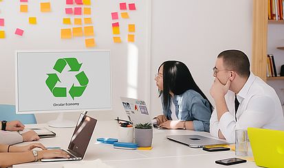 Menschen in einem Meeting