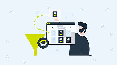 Mann bestellt Waren auf einer digitalen Plattform  | © Wucato