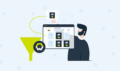 Mann bestellt Waren auf einer digitalen Plattform  | © Wucato