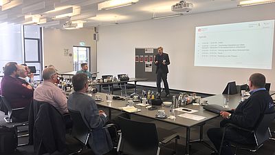 Workshop in einem Konferenzsaal