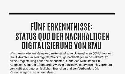 Fuenf Erkenntnisse Infografik