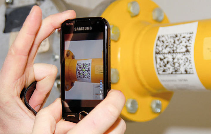 Kennzeichnung von Anlagen mit GTIN in GS1 DataMatrix