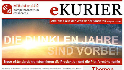 Aktuelles aus der Welt der eStandards im eKURIER 02/2019