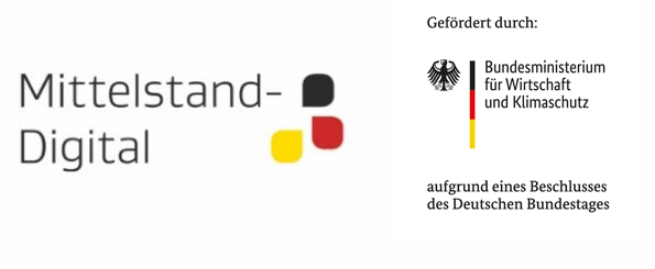 Logo Mittelstand Digital und Bundesministerium für Wirtschaft und Klimaschutz