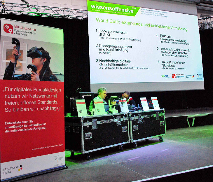 Mit den Demonstratoren der Mobilen Offenen Werkstatt additive Fertigung, Virtual- und Augmented Reality erleben