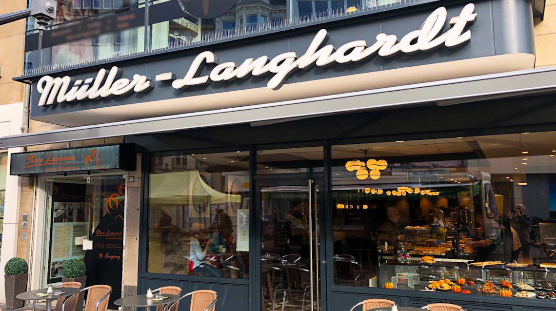 Außenansicht des Café Müller-Langhardt