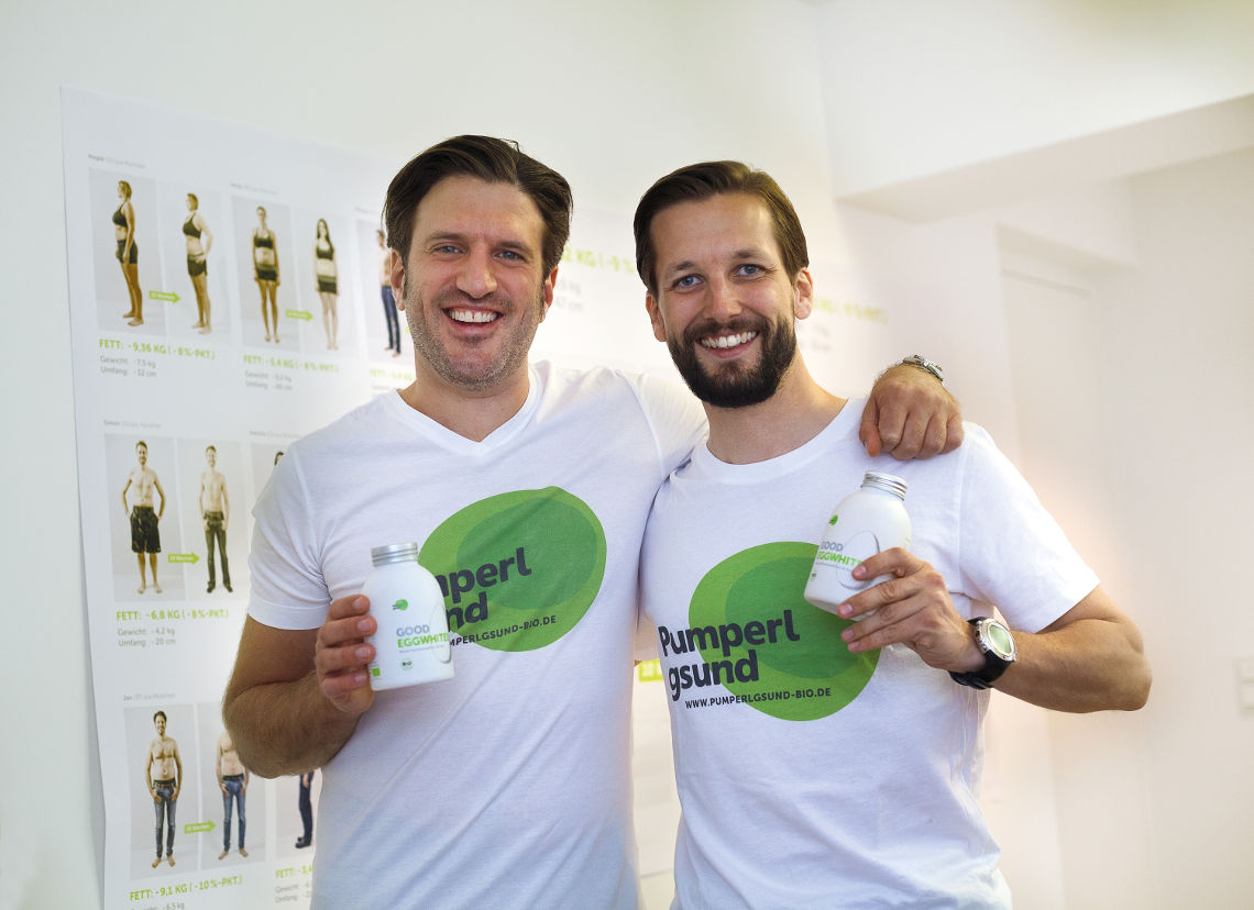 Gründer der Pumperlgsund GmbH Jan Göktekin und Fabian König Gründer von Pumperlgsund
